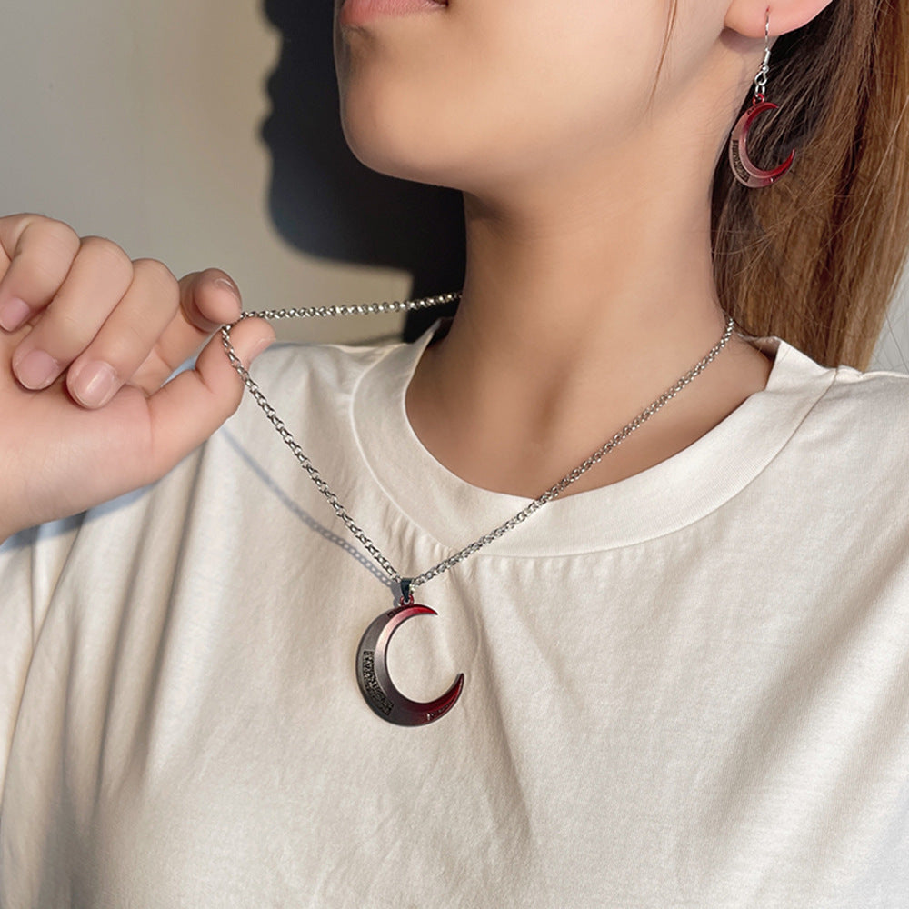 Necklace Moon Knight Pendant Necklace