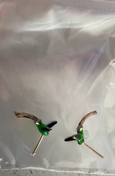 Creative Cute Hummingbird Shape Drop Earrings
