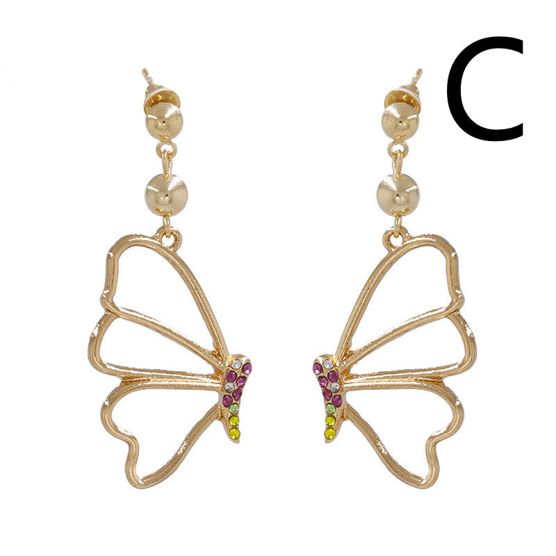 Butterfly Earrings Seahorse Hummingbird Rainbow Fashion Female Jewelry